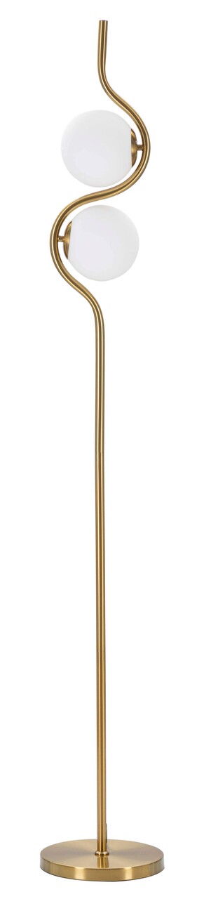 Lampadar Glamy, Mauro Ferretti, Ø25 x 168 cm, 2 x E14, 40W, fier/sticla, auriu/alb - imagine 7